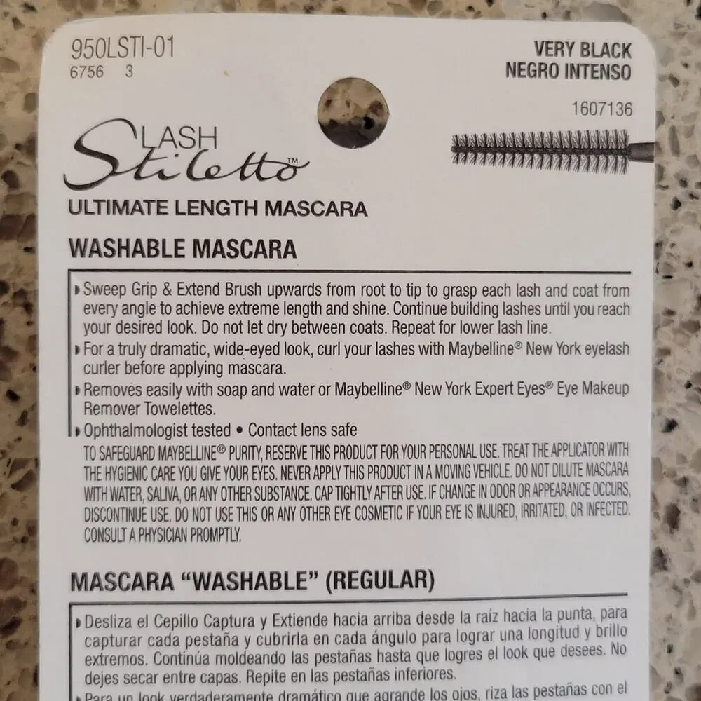 Maybelline Lash Stilleto Ultimate Length Mascara #951 VERY BLACK✨️NEW